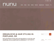 Tablet Screenshot of nunu-dreadlocks.com